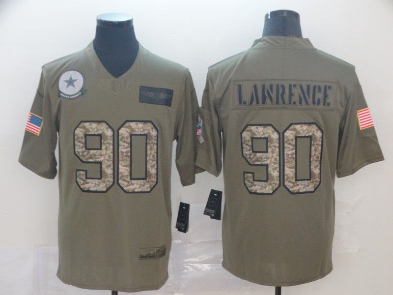 Men Dallas cowboys #90 Lawrenge Nike 2019 Olive Camo Salute to Service Limited NFL Jerseys->dallas cowboys->NFL Jersey
